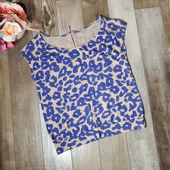 Ann Taylor Loft Petites Short Sleeved Animal Print Blouse Size Small EUC - Picture 14 of 14